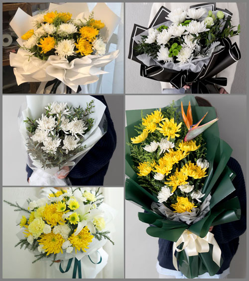 广东潮州市潮安区登塘镇大葫芦村白事花束代送